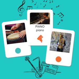 Pack de cartes “Instruments de musique”