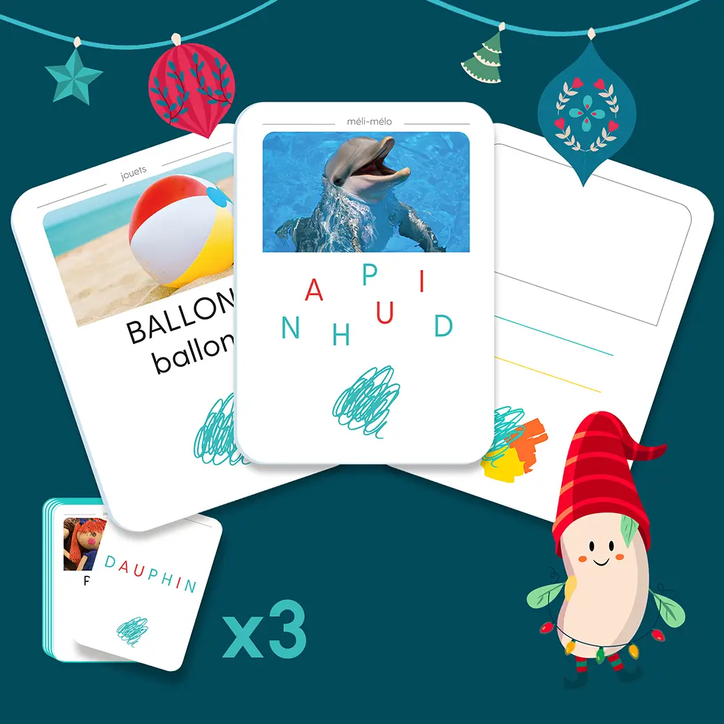 Lot de cartes Hotte de Noël
