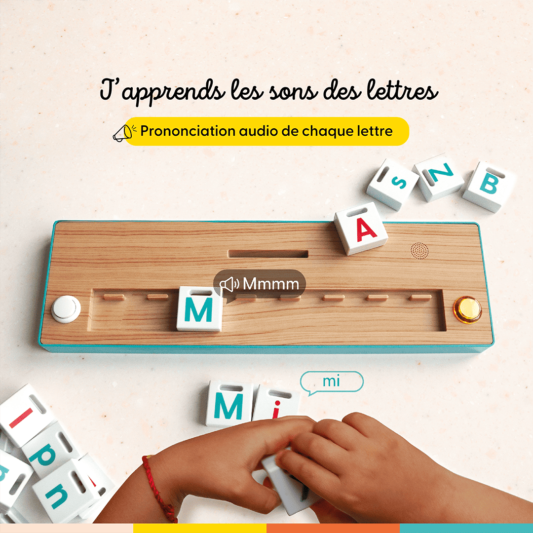 Un enfant apprend les sons des lettres avec Lilémø